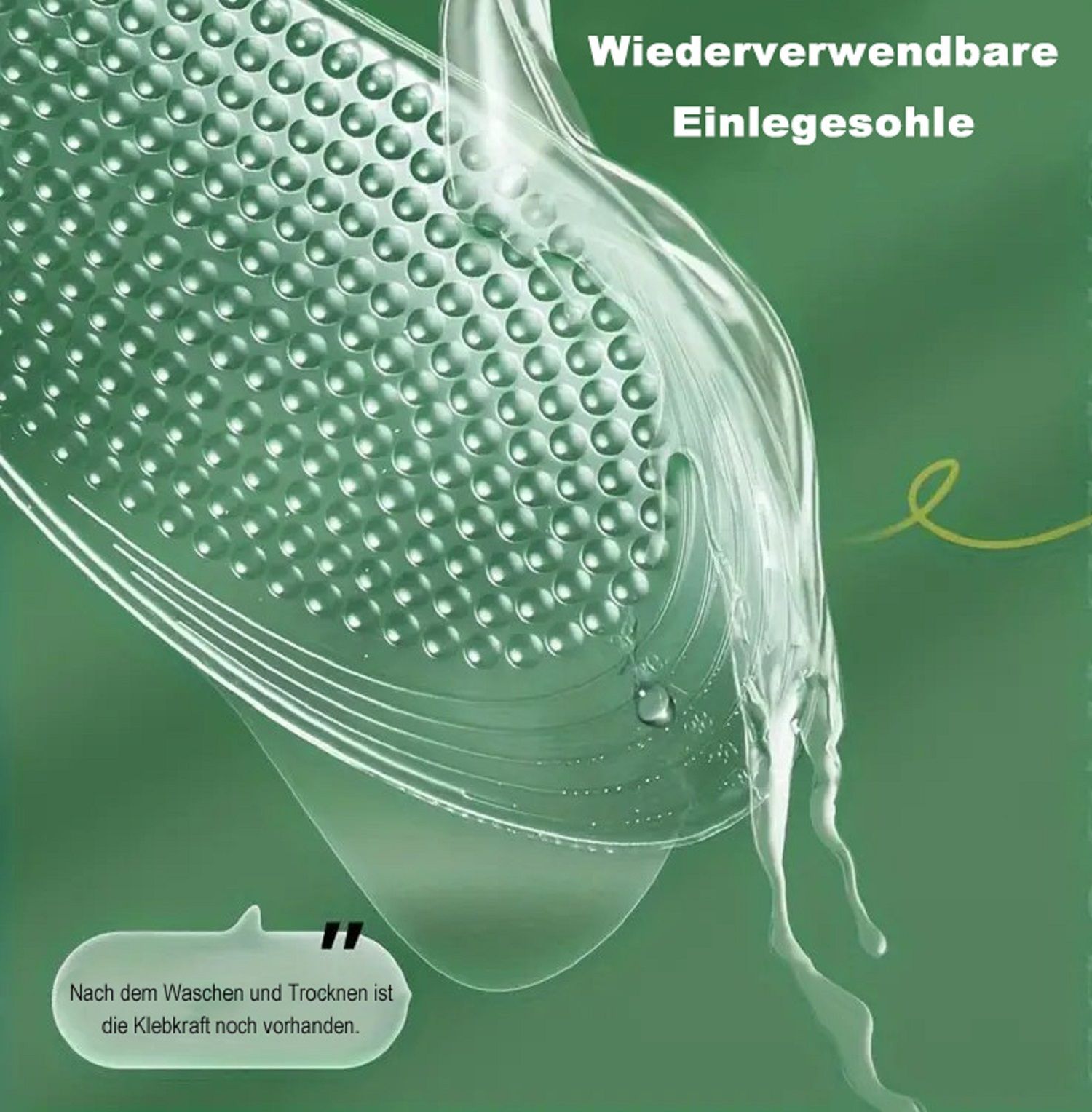 Silikon Massage Einlegesohlen, atmungsaktiv, bequem & rutschfest, für Sport & Freizeitschuhe