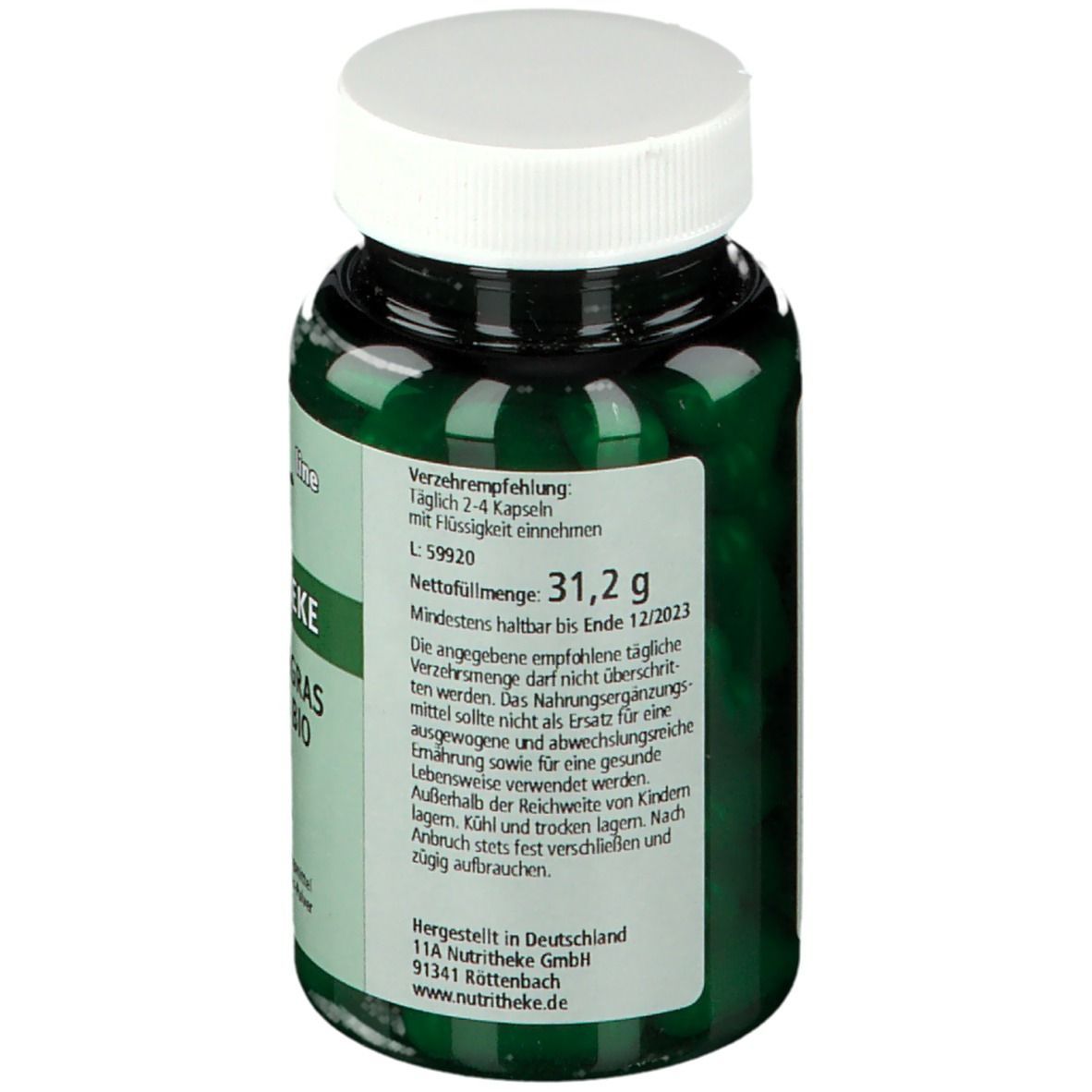 Gerstengras 400 mg Bio Kapseln