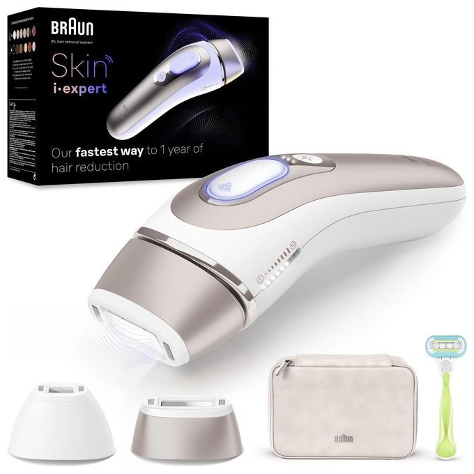 Braun - IPL "Skin i-expert Pro - PL7147 + Venus Rasierer" in Weiß/Bronze