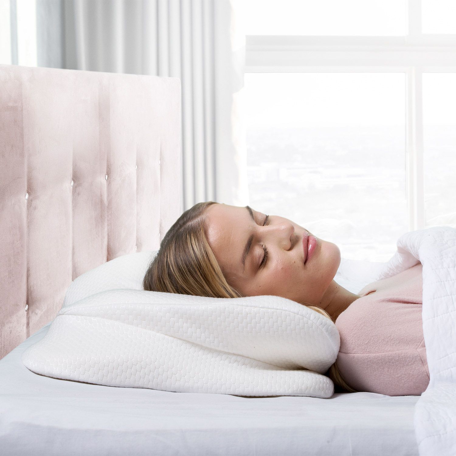 MediaShop Dreamolino Angel Sleeper Kissen für Seitenschläfer und Rückenschläfer