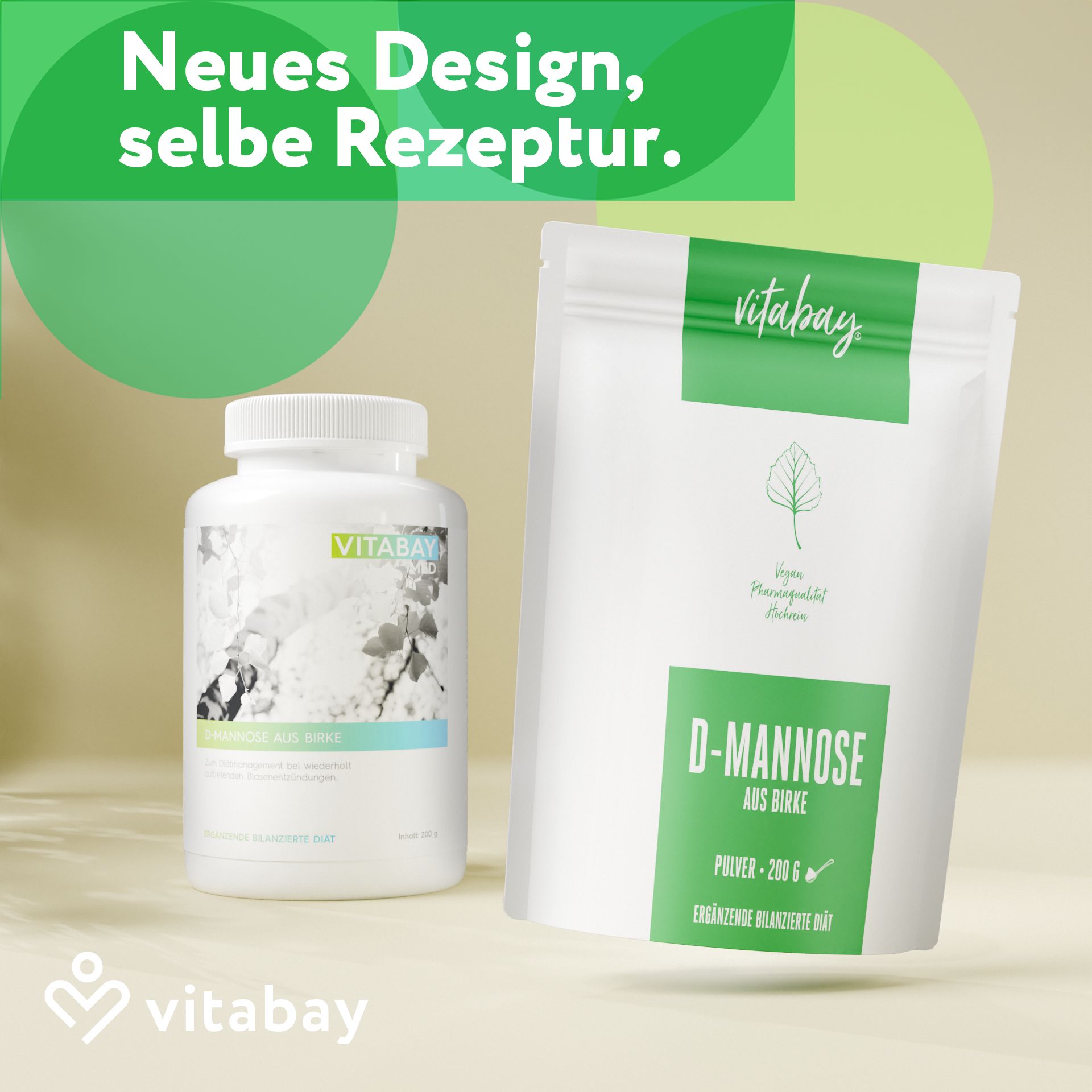 Vitabay D Mannose Pulver aus Birke