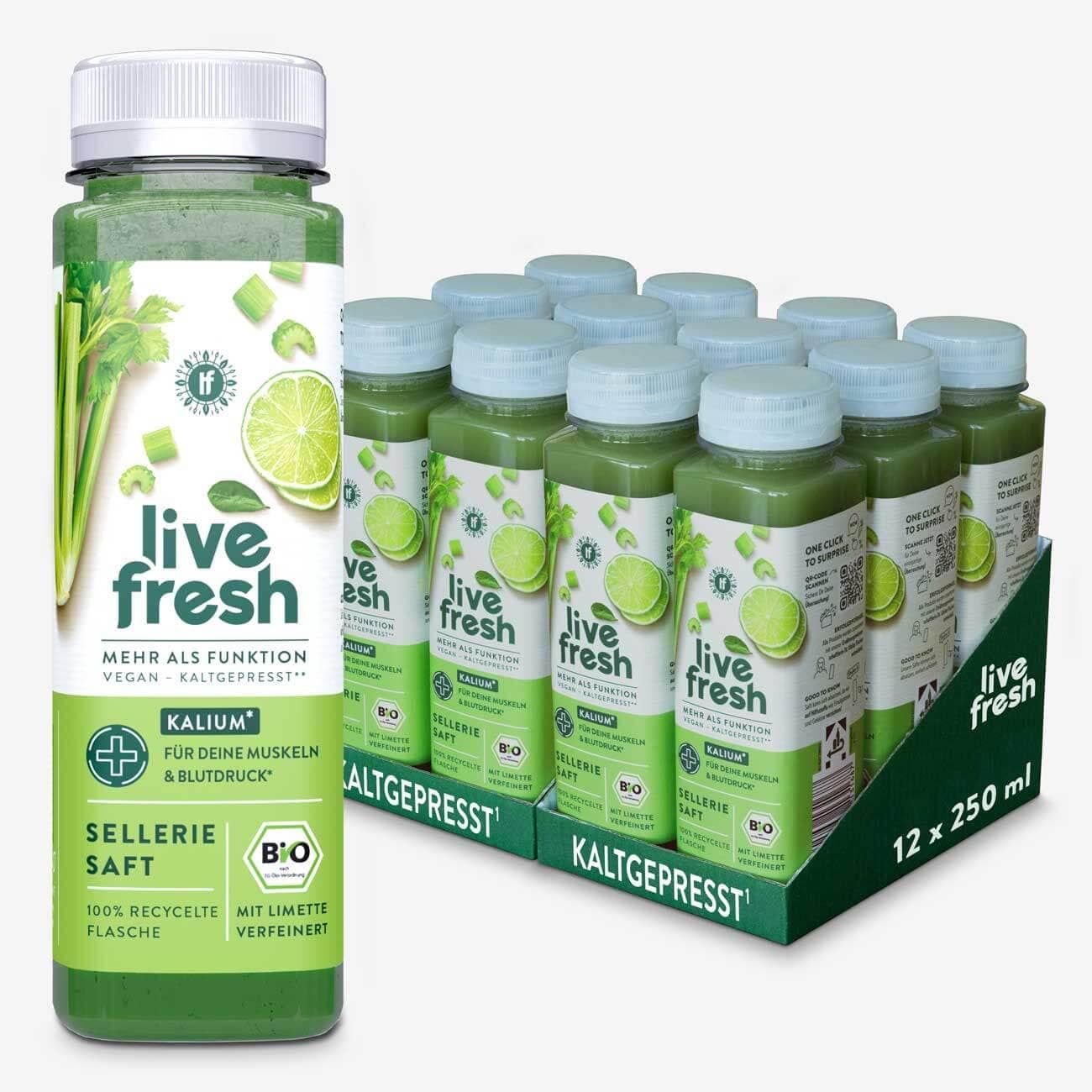 LiveFresh Kaltgepresster BIO Selleriesaft (inkl. 3,00€ Pfand)