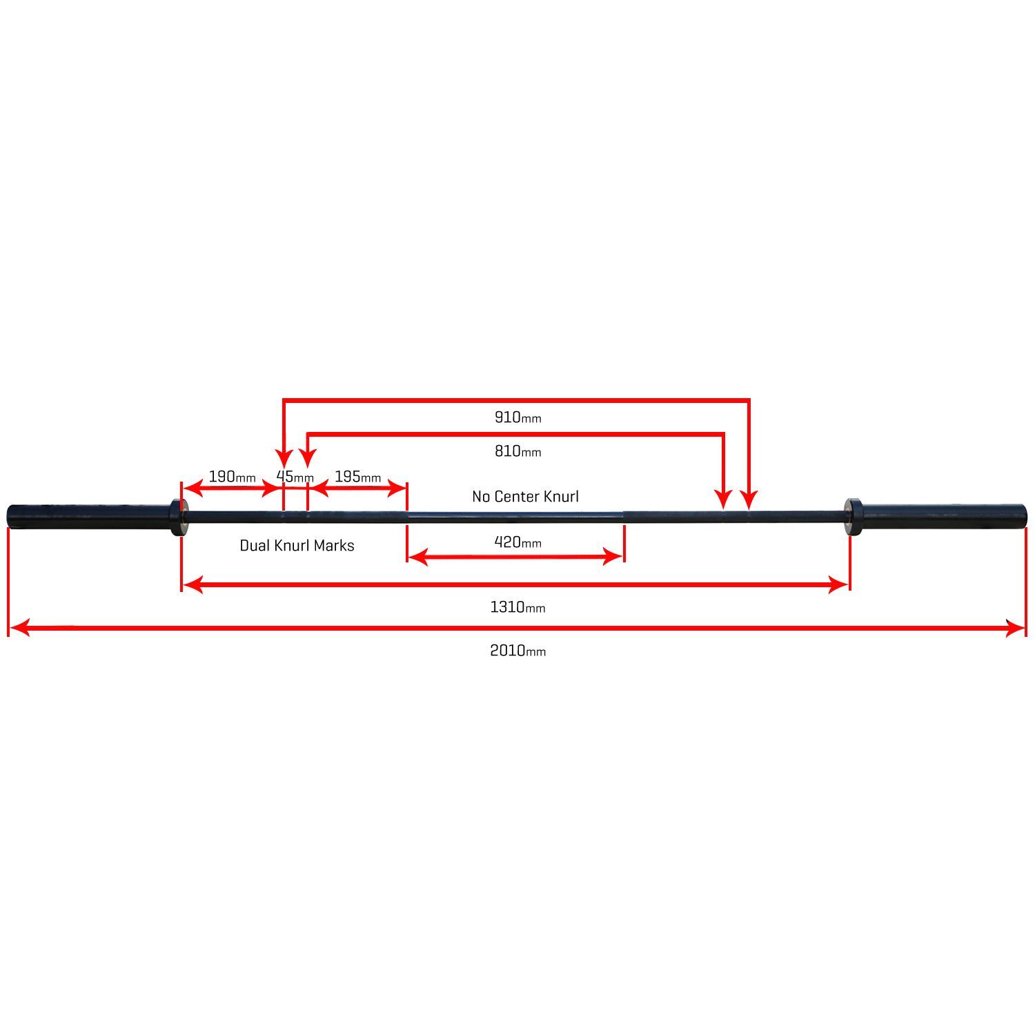 Sporttrend24 Olympia Langhantelstange OBPCWA
