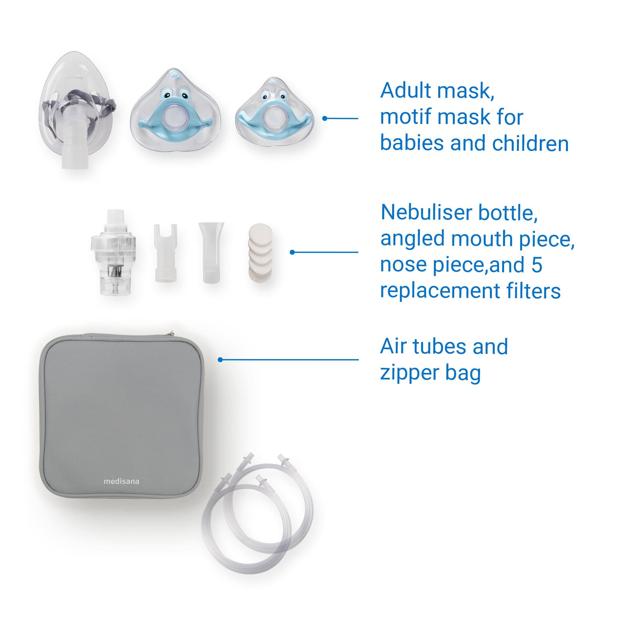 medisana IN 165 Kinder-Inhalator Vernebler für Asthma, Husten, Schnupfen