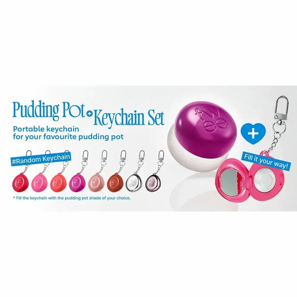 FWEE Lip & Cheek Blurry Pudding Pot PK04 Crush – 2-in-1 Lippen & Rouge mit Keyring