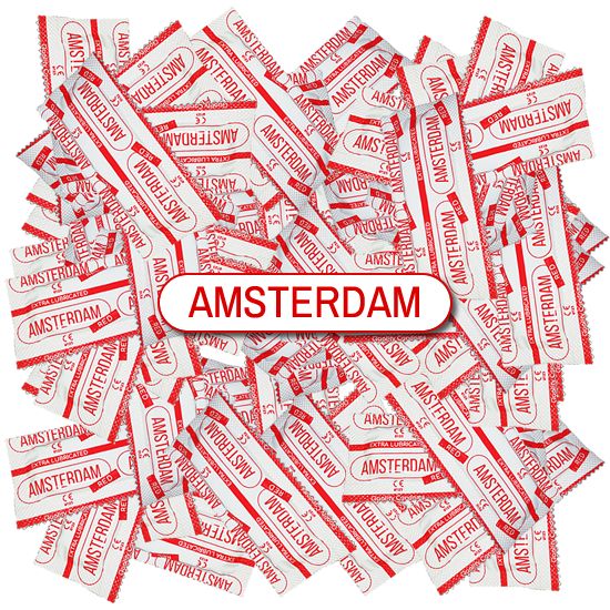 Amsterdam *RED* rote Kondome mit leichtem Erdbeergeschmack