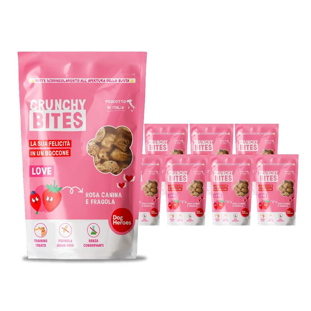 Dog Heroes Crunchy Bites Love Multipack 8x