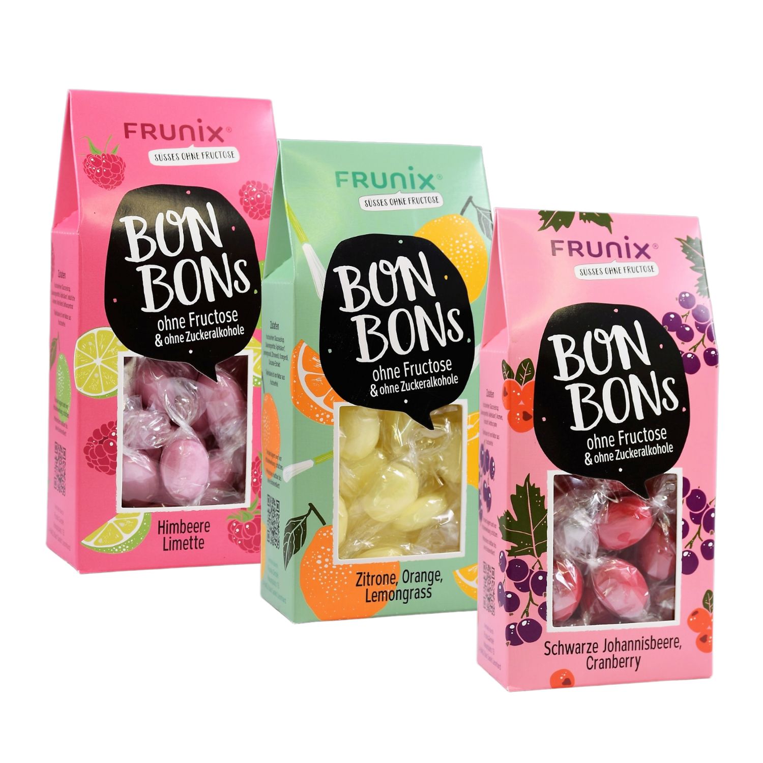 Frunix® Früchte-Set, Fruchtbonbons fructosefrei 270 g Bonbons