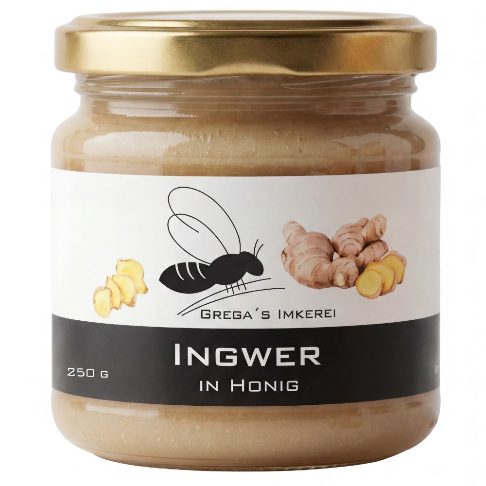 Gregas´s Imkerei Ingwer im Honig 250 g