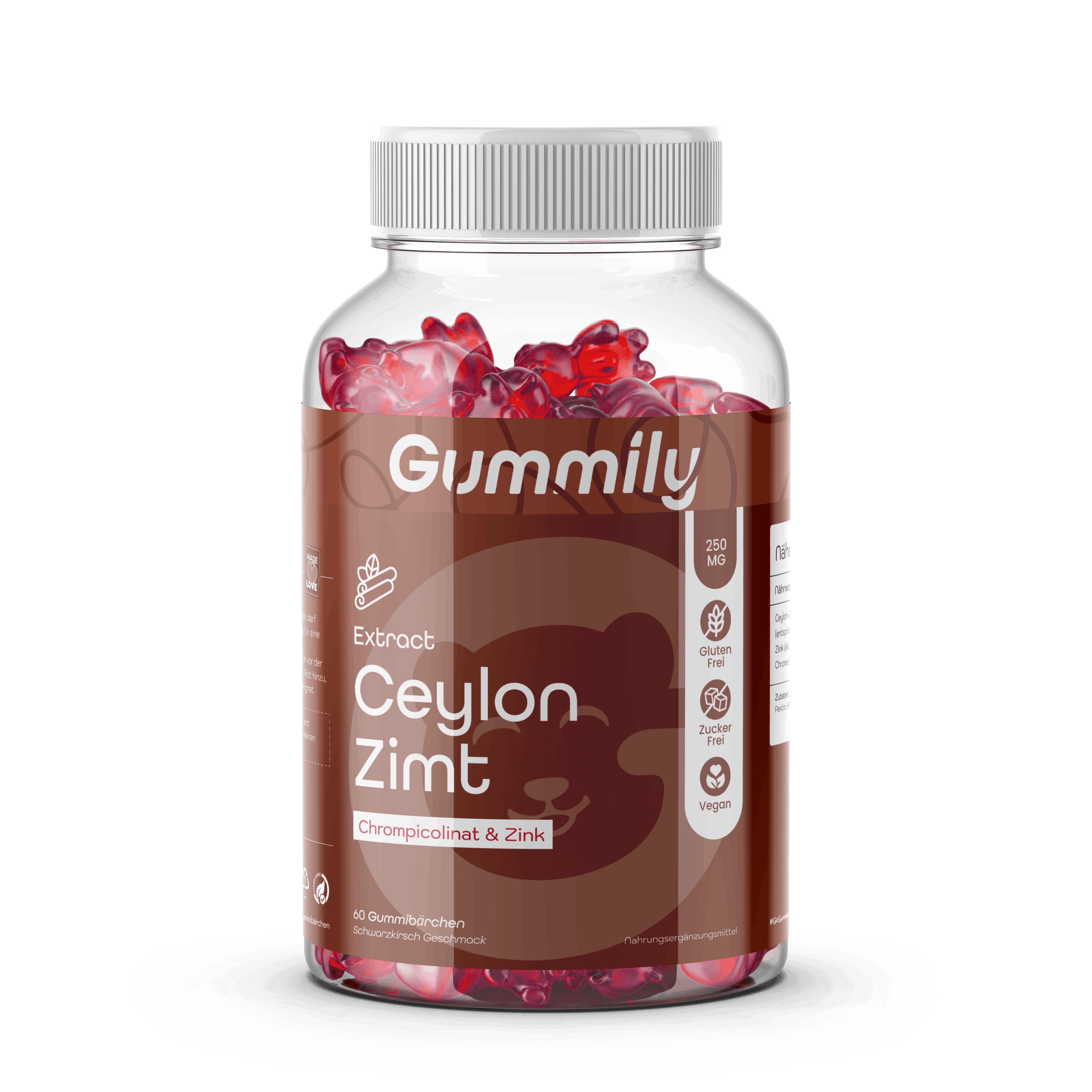 Gummily® Ceylon Zimt Extract Gummibärchen 60 St