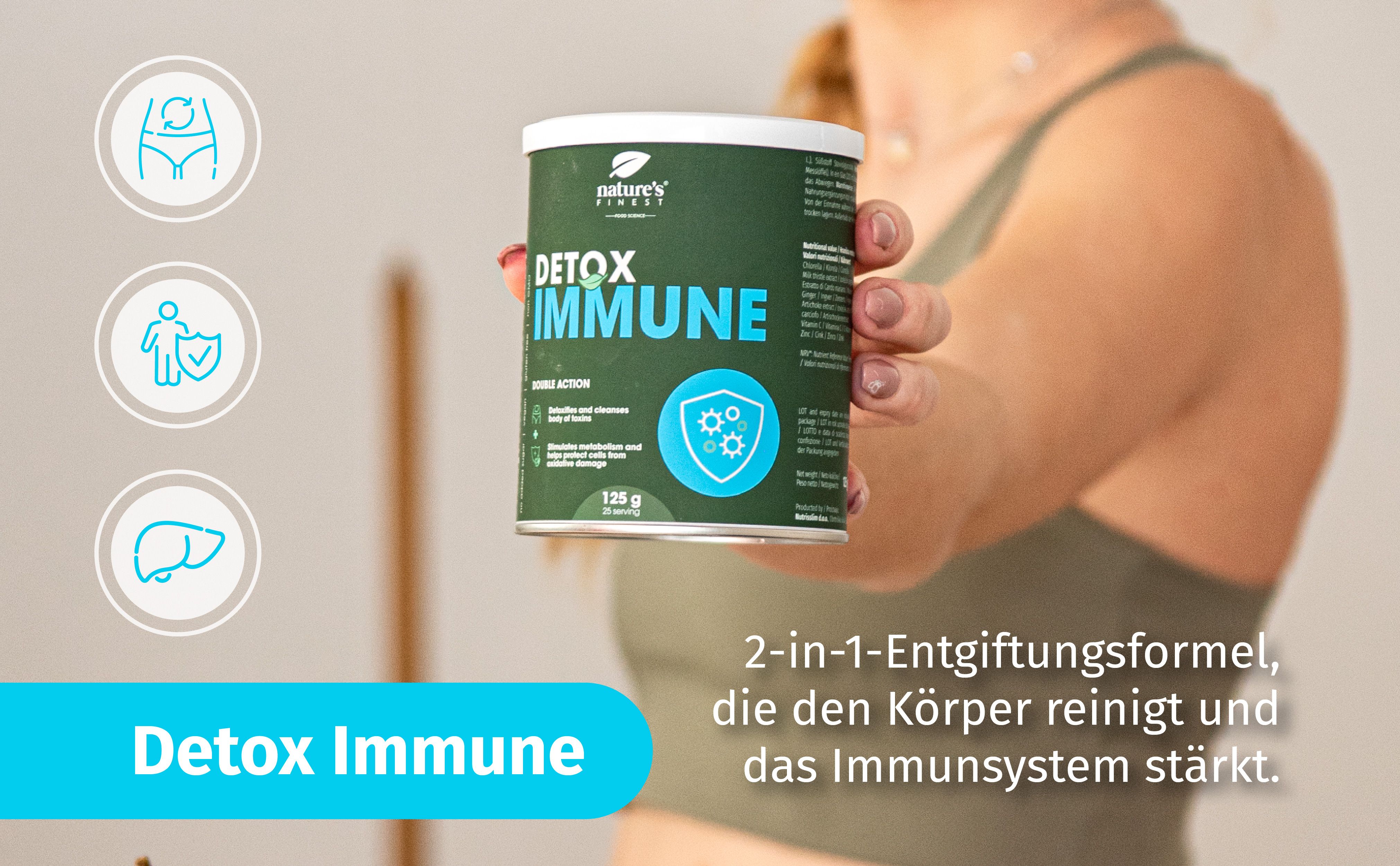 Nature's Finest Detox Immune - Immunsystem entgiften 125 g Pulver