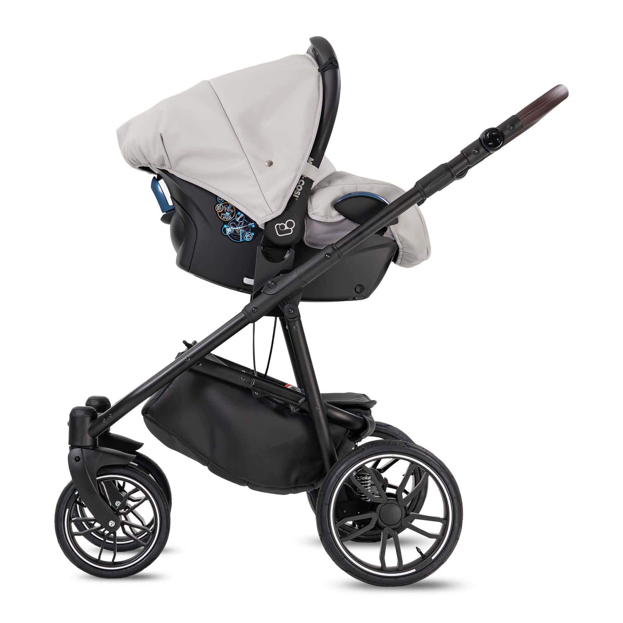 Minigo Beat 2 in 1 Kombikinderwagen GEL Reifen, Light Grey