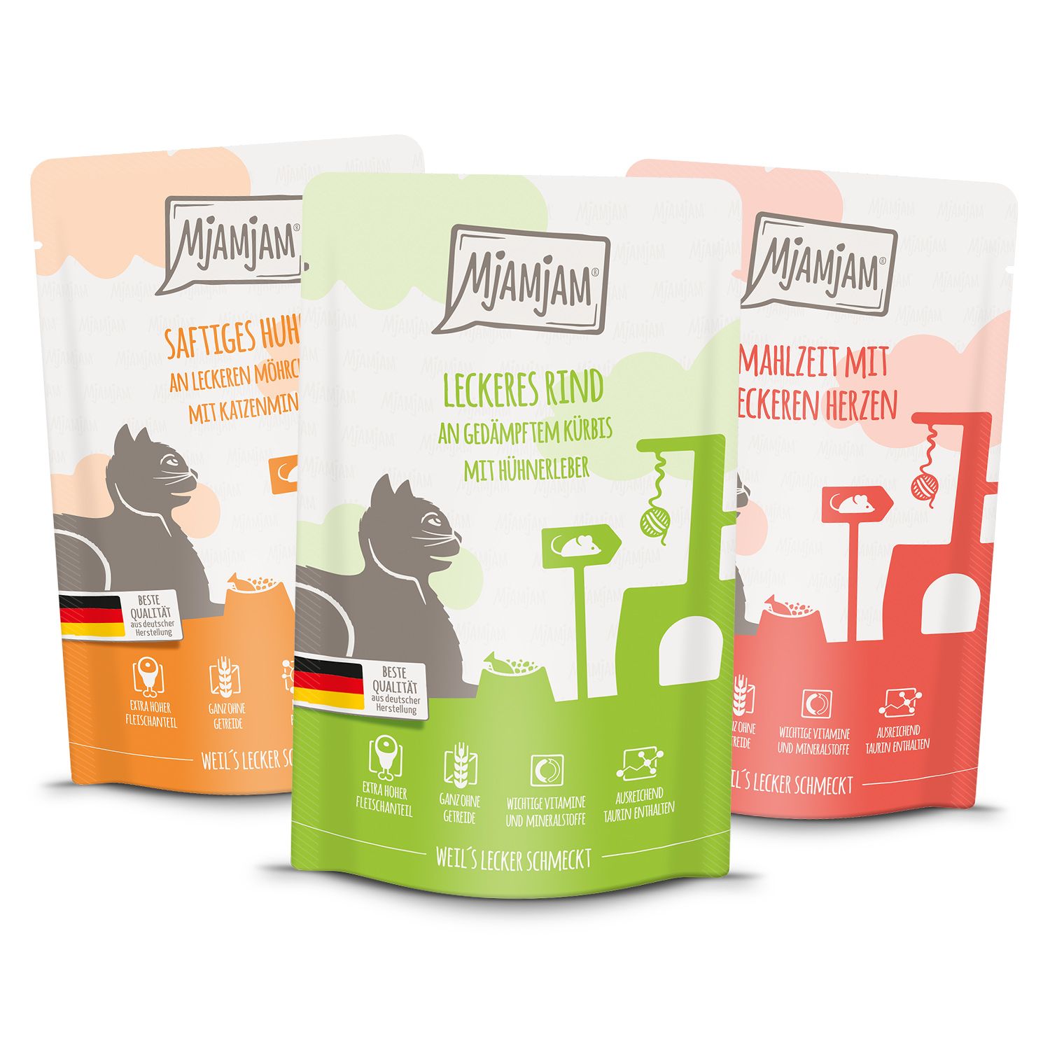 MjAMjAM - Probierpaket 1 12x125 g Futter