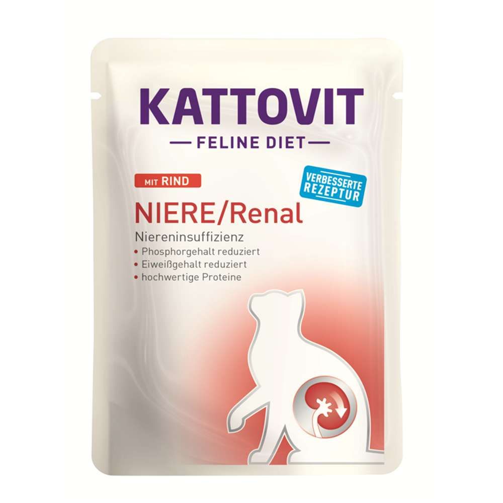 Kattovit - Feline Diet Pouchbeutel Niere/Renal 2,16 kg