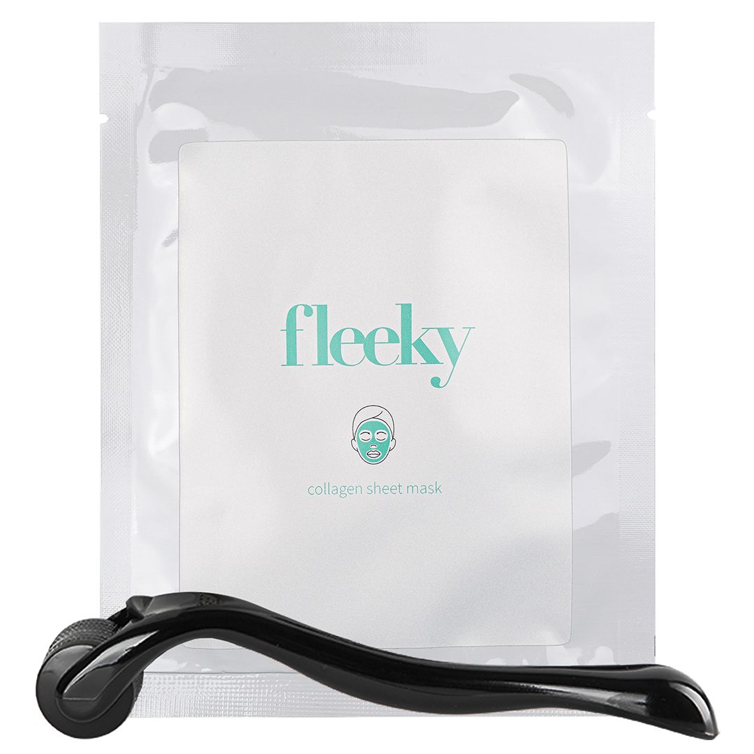 fleeky Collagen Sheet Mask mit 540 Needle Dermaroller