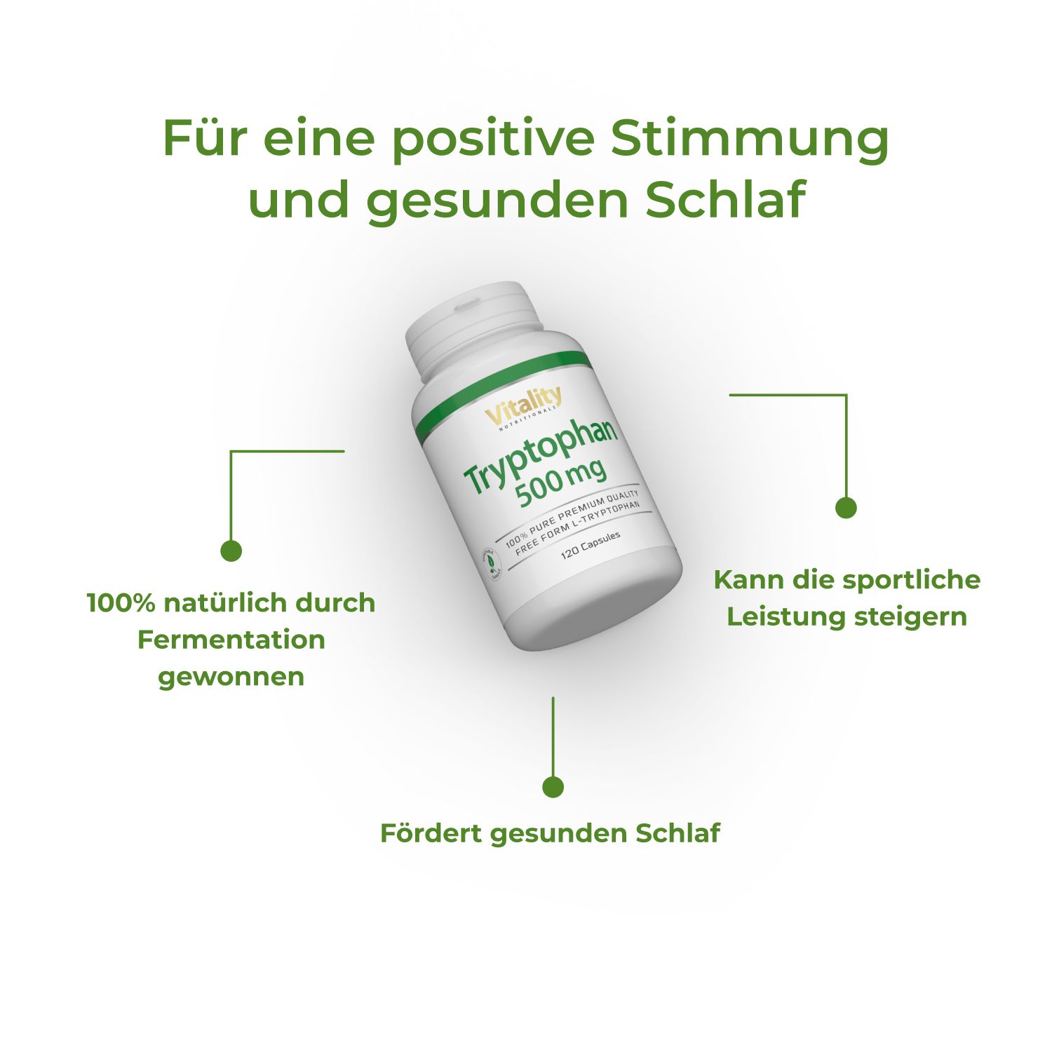 Tryptophan 500 mg Vitality Nutritionals