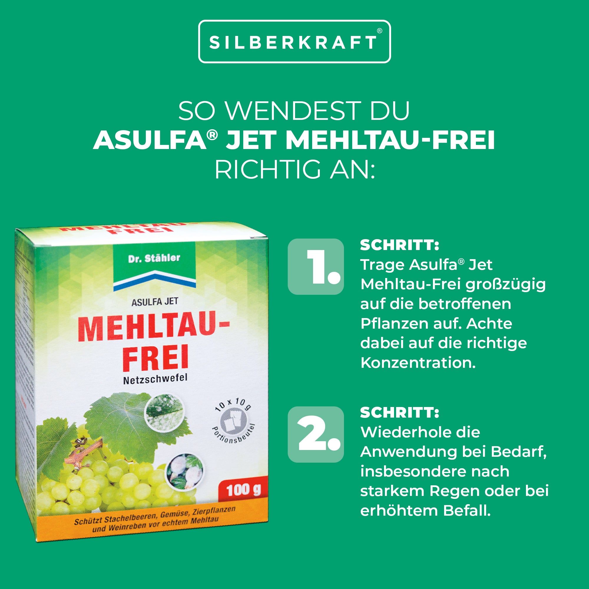 SILBERKRAFT Asulfa Jet Mehltau-Frei