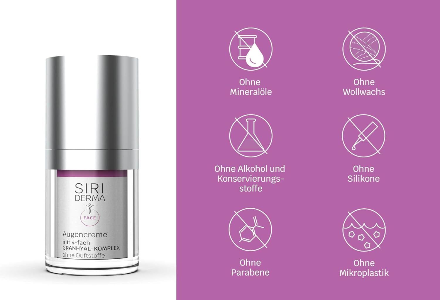 SIRIDERMA Augencreme basisch ohne Duft