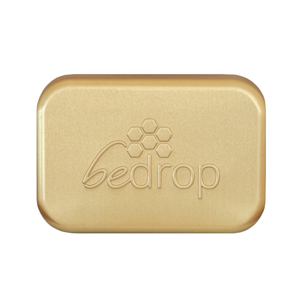 bedrop Seifendose aus Aluminium mit Abtropfgitter für Seife & Shampoo
