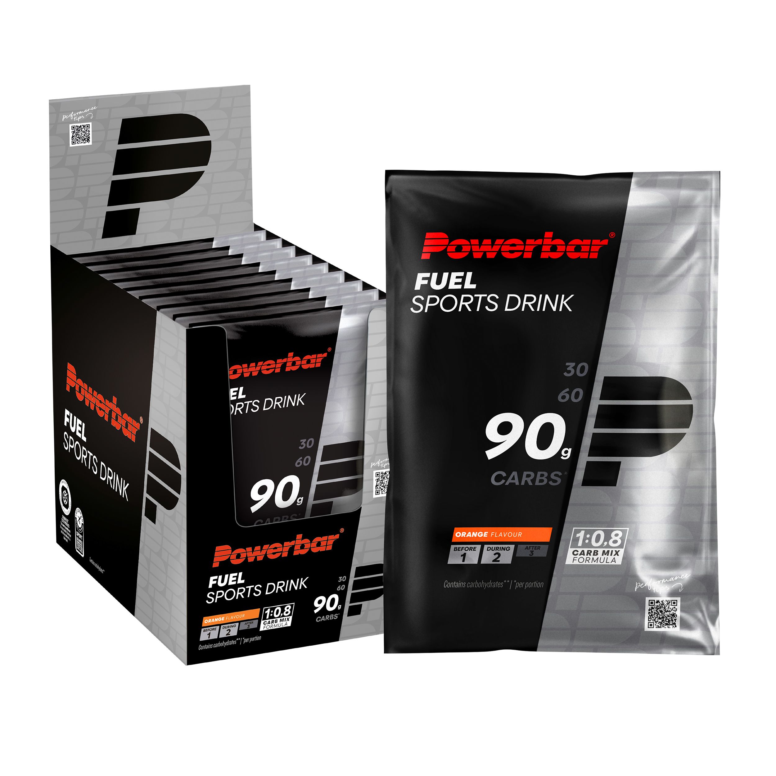 POWERBAR Kohlenhydratgetränk Fuel 90 Orange High Carb Sports Drink