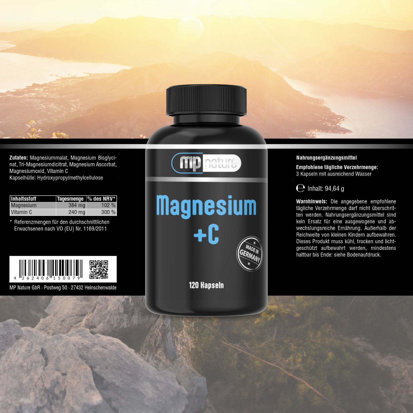 MP Nature Magnesium + C 120 St Kapseln