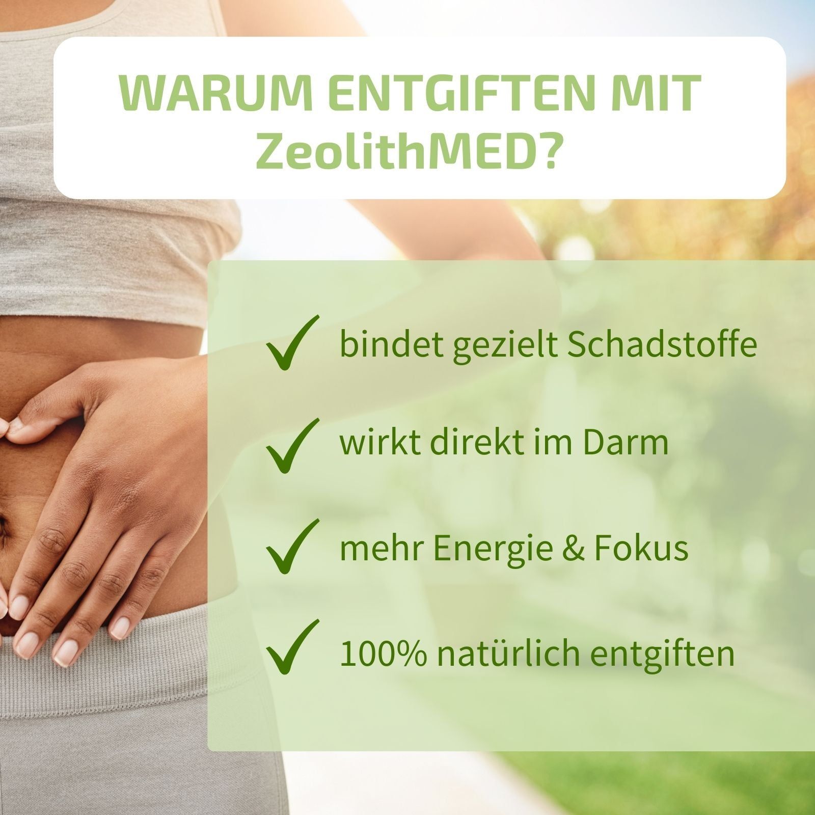Zeolith MED STARTER-SET:  Detox-Pulver, Trinkflasche & Ratgeber