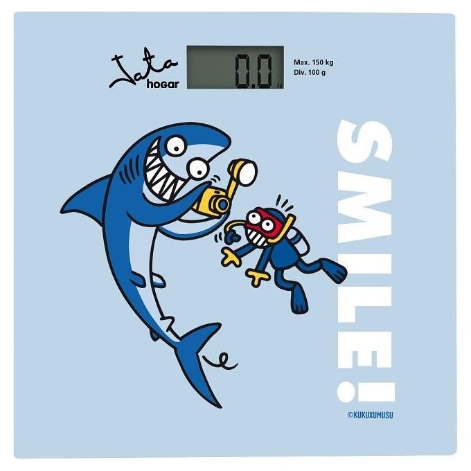 JATA Mod. 295K Rettangolo Blu Bilancia pesapersone elettronica