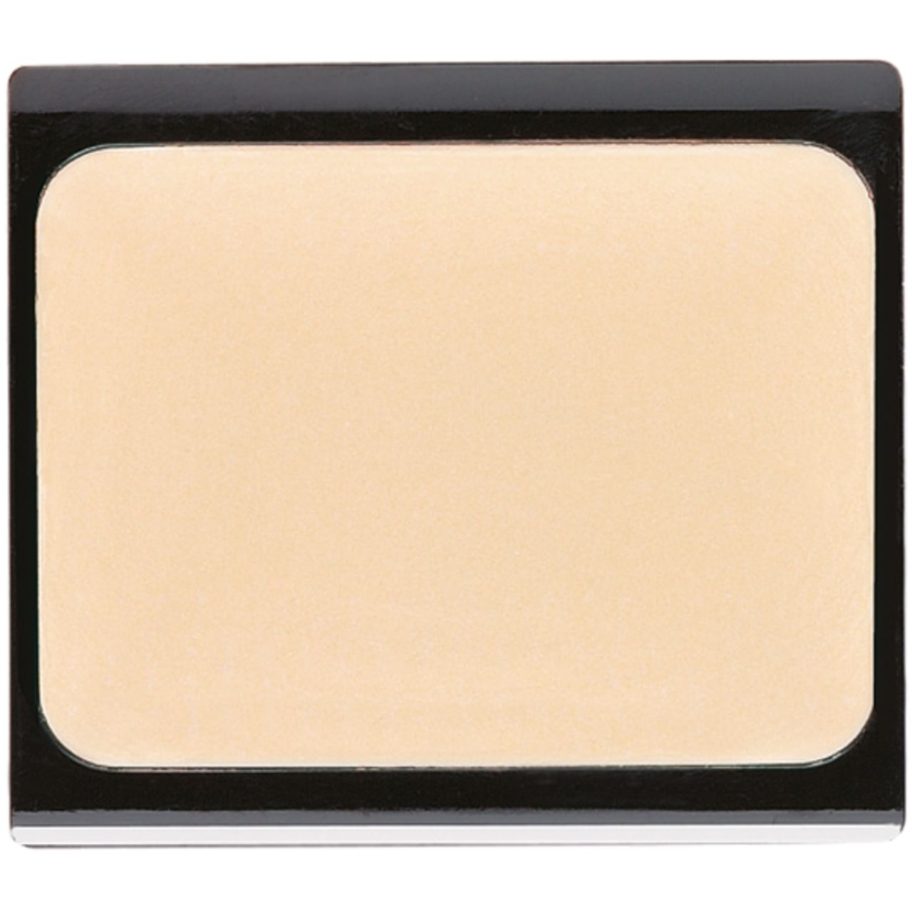 Artdeco Camouflage Cream, Farbton Summer Apricot. Die Creme ist in einem rechteckigen Behälter mit abgerundeten Ecken enthalten. Die Farbe der Creme ist hellbeige.