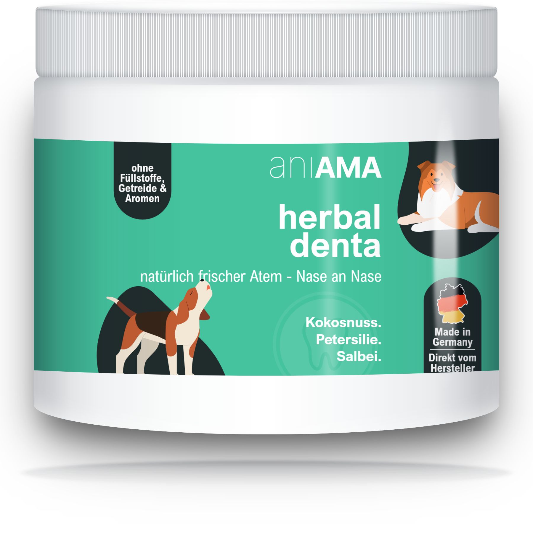 aniAMA herbal denta Zahnpflege-Kräuter für Hunde 160 g Pulver