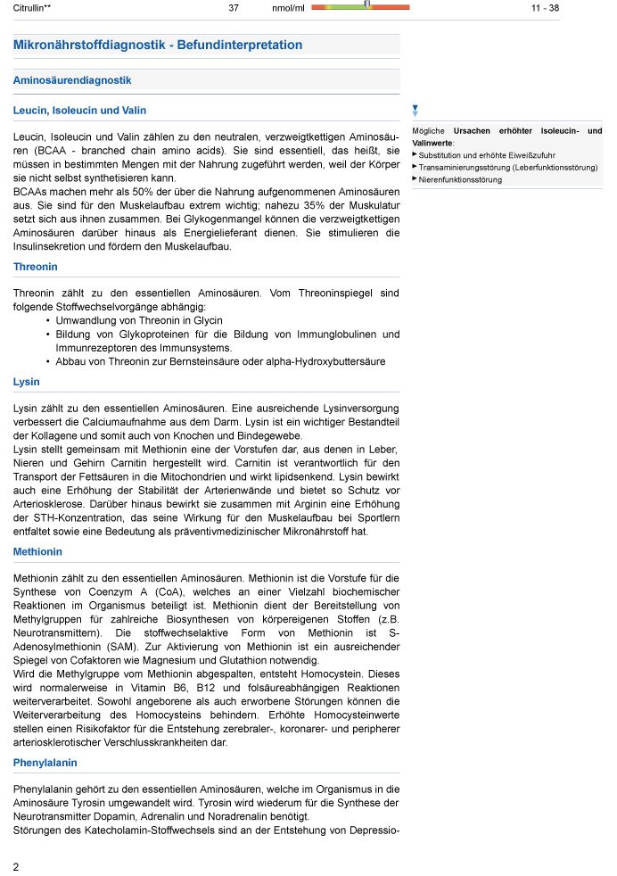 medivere diagnostics Amino-Screen Bluttest