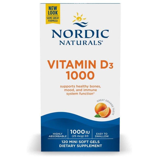 NORDIC NATURALS Vitamina D3 25 mcg (1000 UI) - gusto arancia