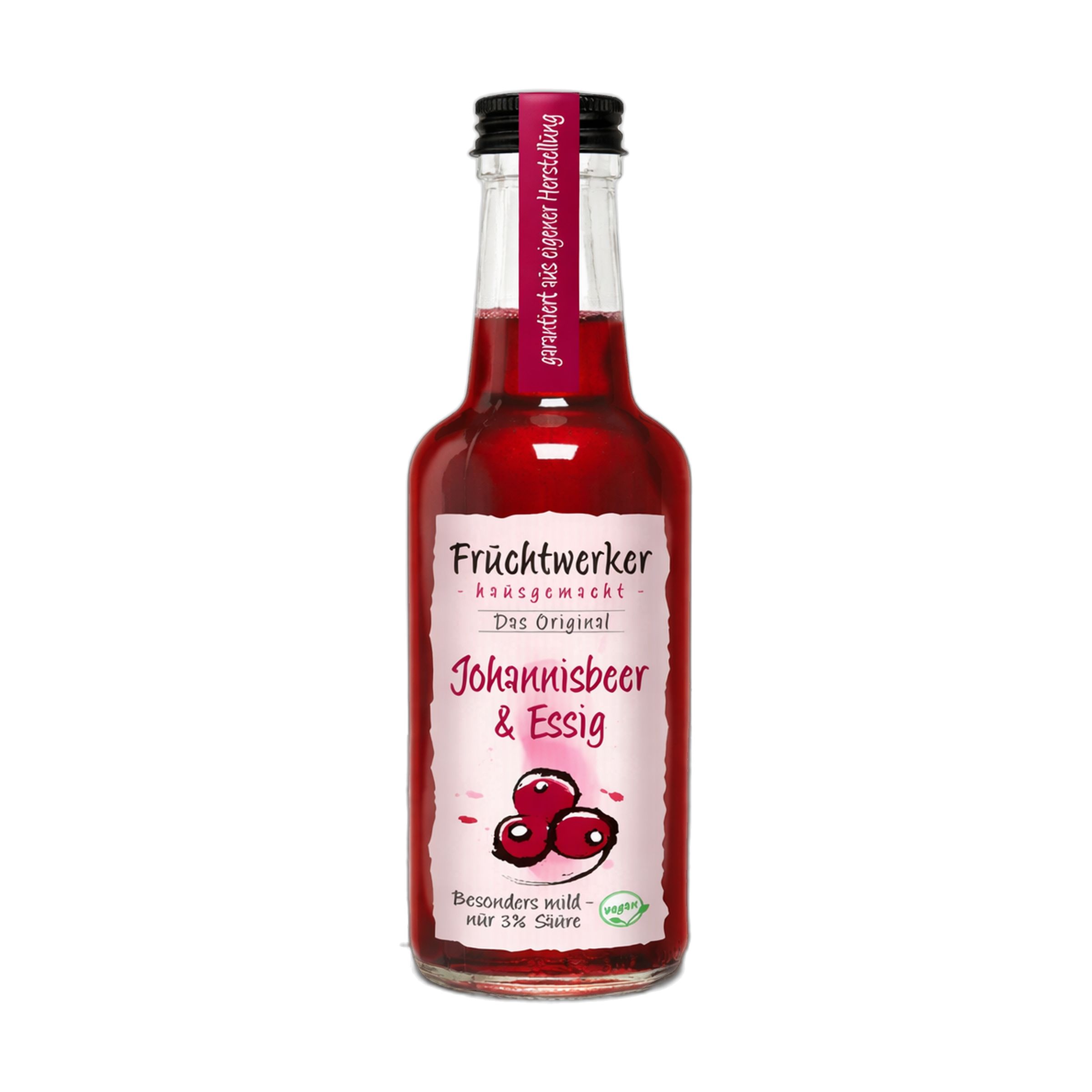 Fruchtwerker Johannisbeer & Essig 250 ml Flüssigkeit