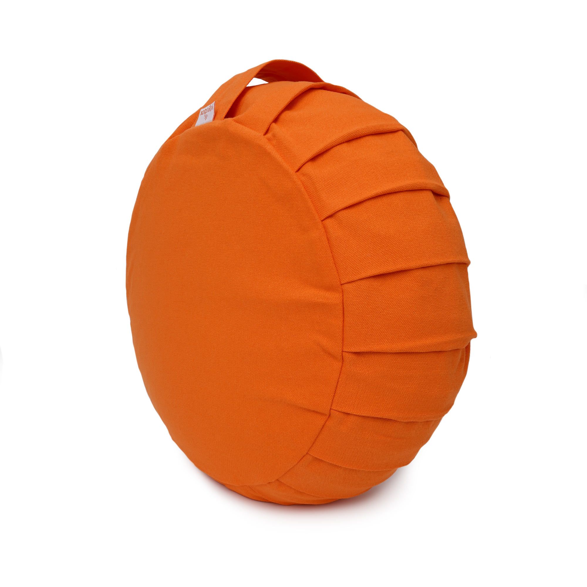 yogabox Meditationskissen / Yogakissen Zafu BASIC mit ZIP - orange - 31 x 31 x 15,0 cm