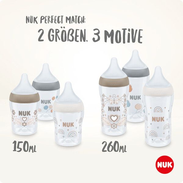 NUK Perfect Match Babyflasche, 150 ml