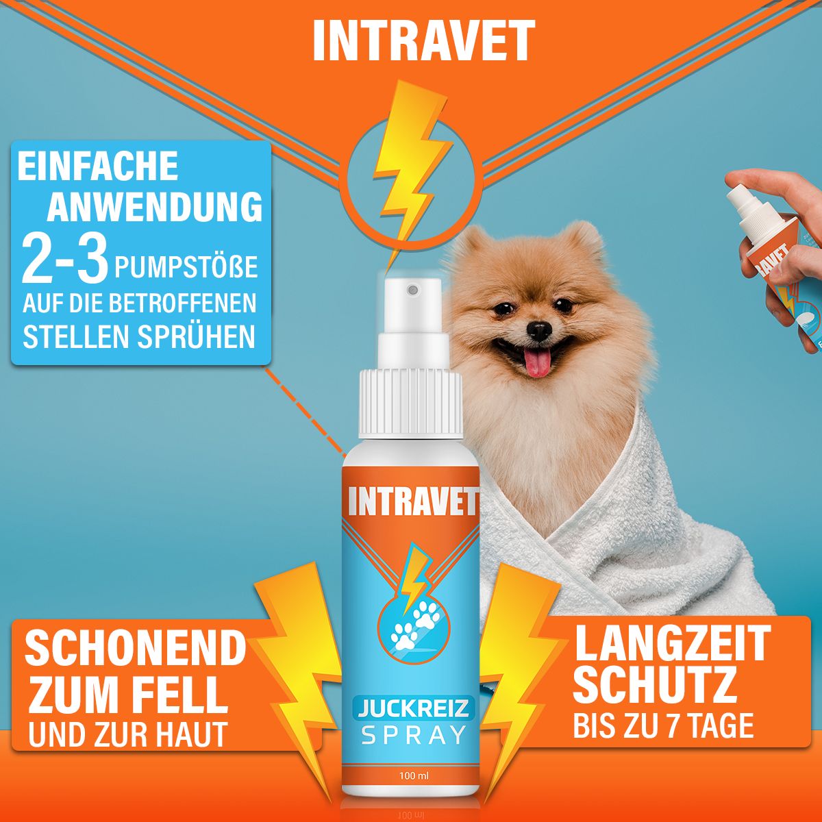 Intravet® | Juckreiz Spray für Hund und Katze
