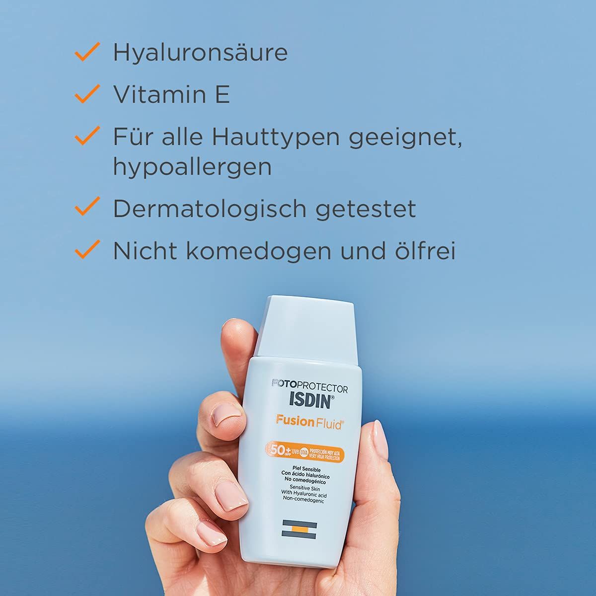 ISDIN Fusion Fluid LSF 50+ Sonnencreme für das Gesicht