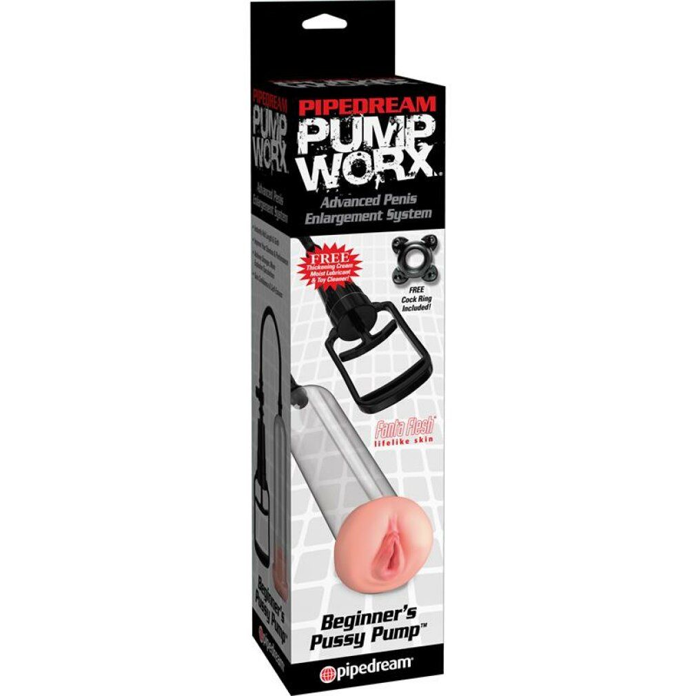 Penispumpe „Beginners Pump“ mit Vagina-Öffnung | Manueller Pumpfunktion | Pump Worx