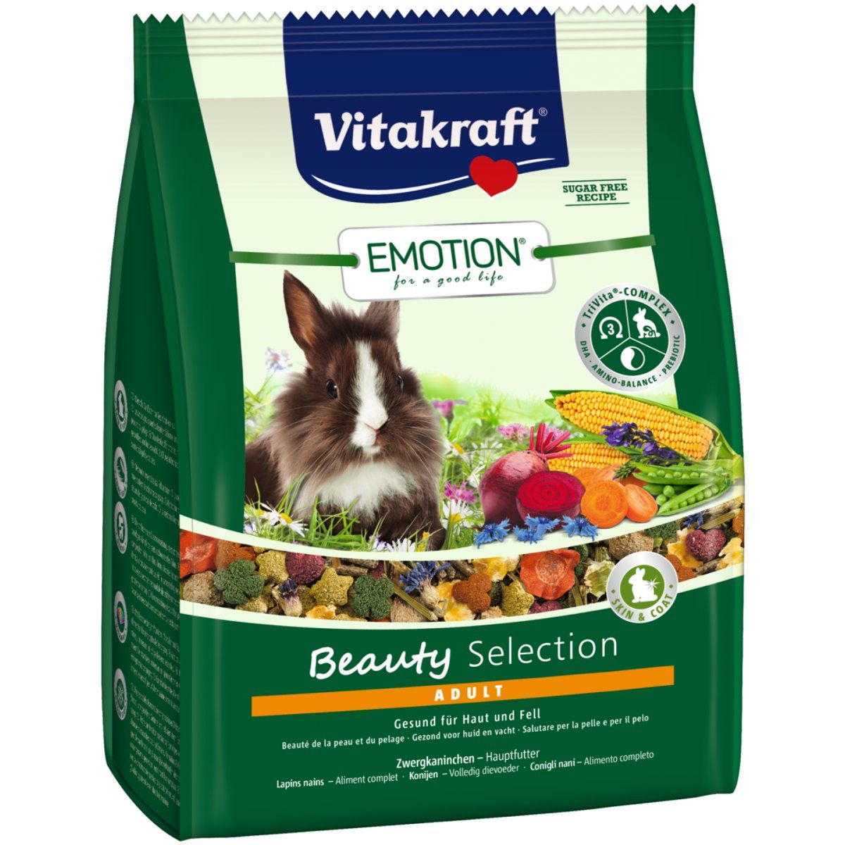 Vitakraft Emotion Beauty Adult, Futter für Zwergkaninchen