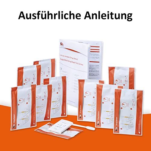 Self-diagnostics Drogentest Haaranalyse Für MPU-Vorcheck - Test Auf 6 Substanzen (Amphetamine, Kokain, Methadon, Opiate, Benzodiazepine, THC)