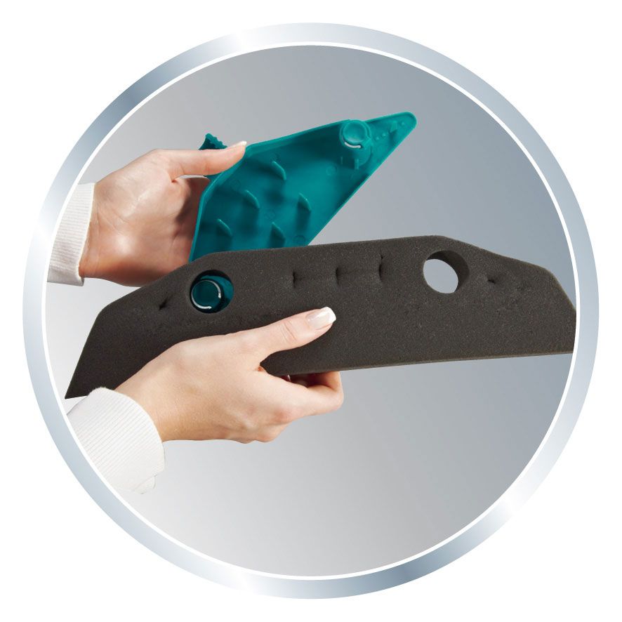 Leifheit Ersatzschaumstoff für Schaumstoffbesen Soft & Easy (55243), 34 cm