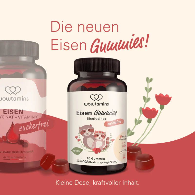WOWTAMINS EISEN GUMMIES Bisglycinat