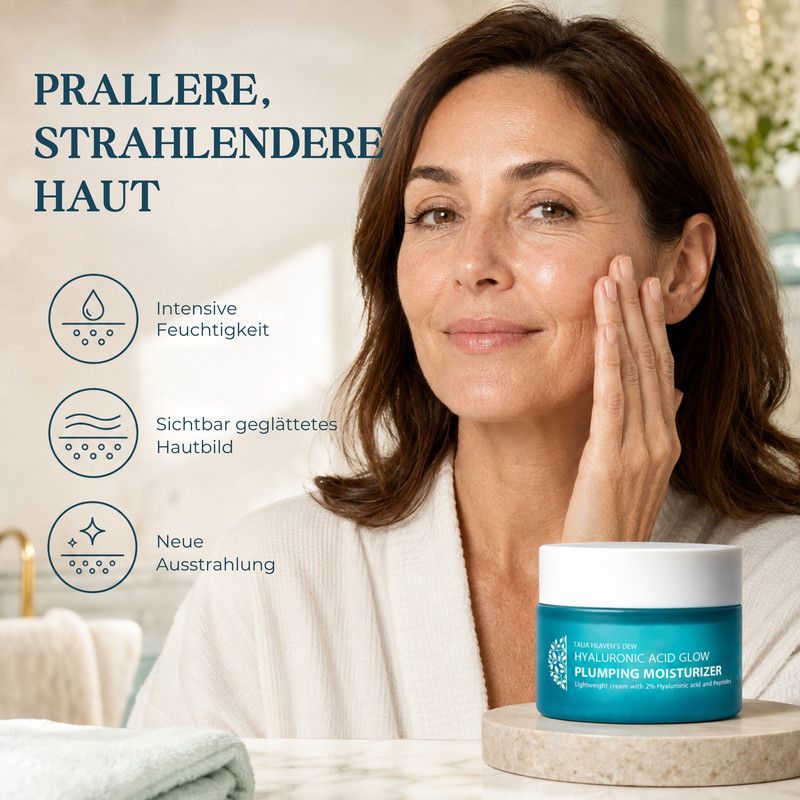 Anwendungshinweise für eine Creme: Auf Gesicht und Hals auftragen, einmassieren, morgens und abends anwenden.