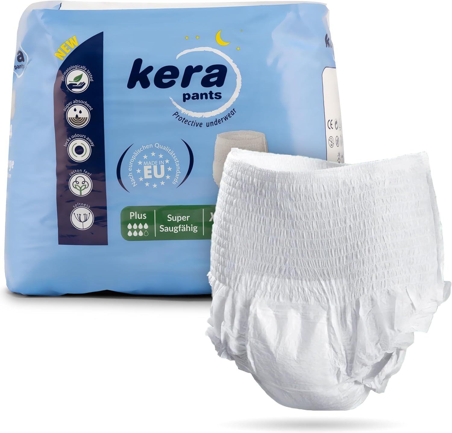 KERA® saugstarke Inkontinenz Windeln für Erwachsene - atmungsaktive Windelhosen