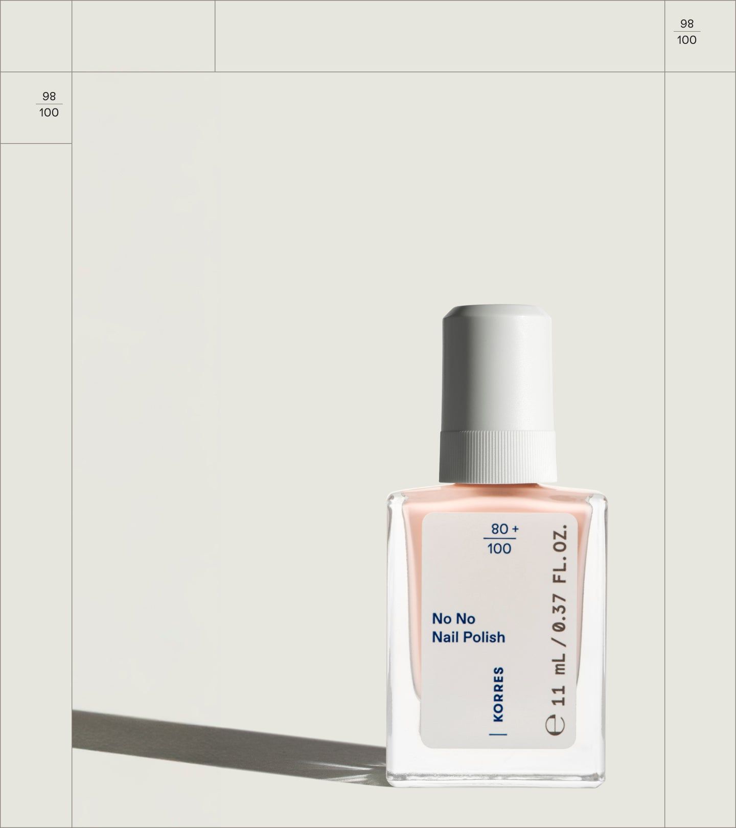 Korres No Nail Polish 20 peach blush 11 ml Flaschen