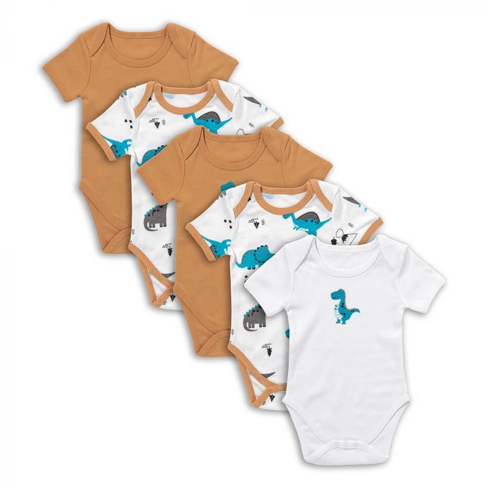 schlummersack Baby Body Kurzarm aus 100% Bio-Baumwolle Größe 92 Jurassic