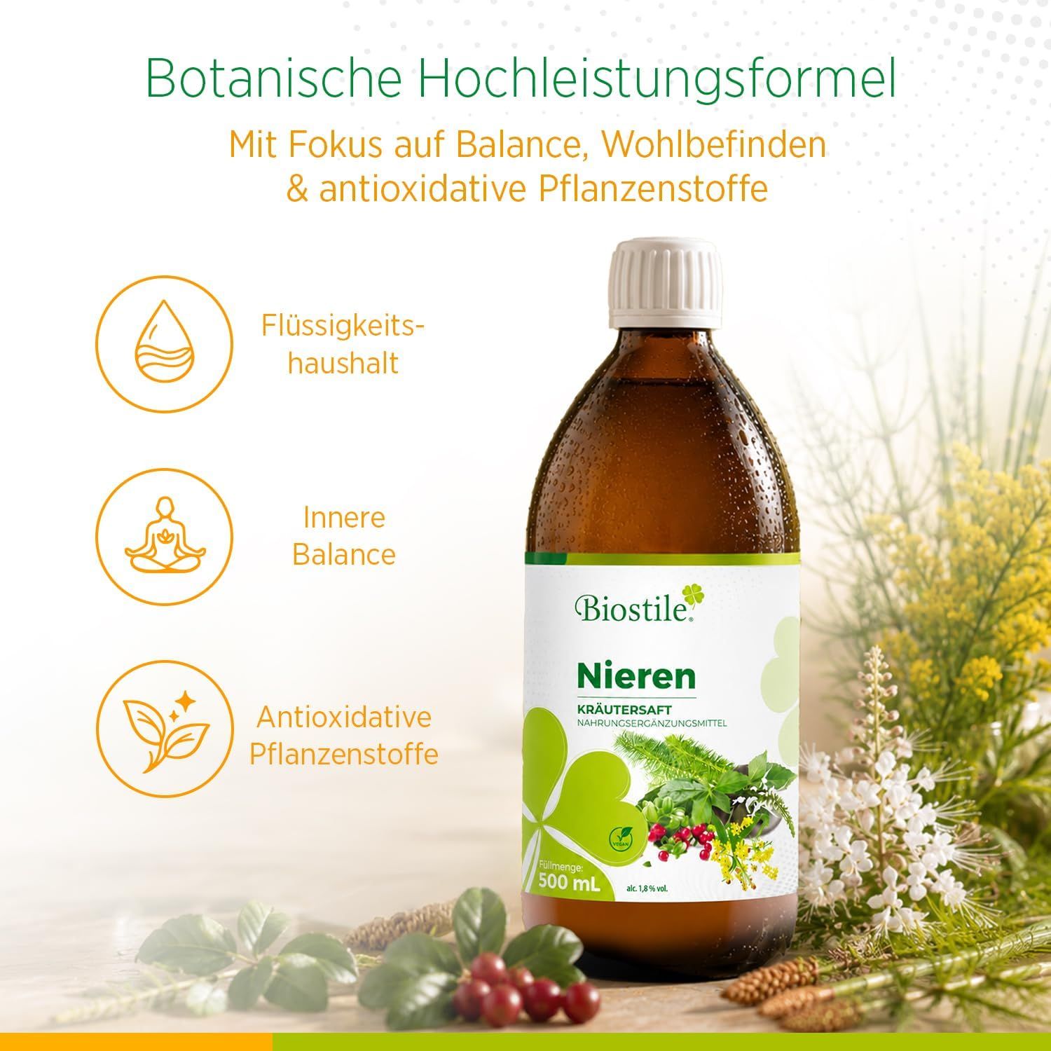 Biostile Niere Sirup mit Goldrute