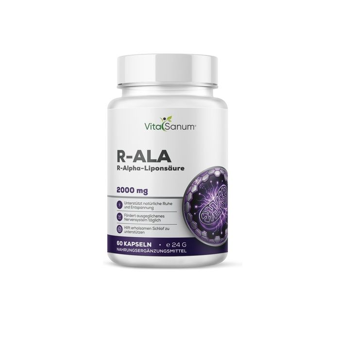 VitaSanum R-ALA R-Alpha-Liponsäure Kapseln, 60 Stück.