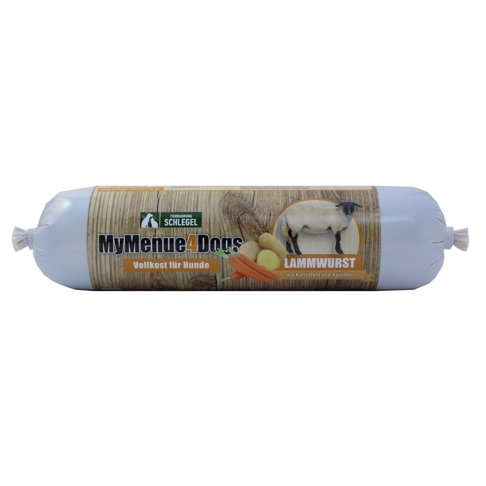 MyMenue4Dogs Hundefutter Lammwurst 15x400 g