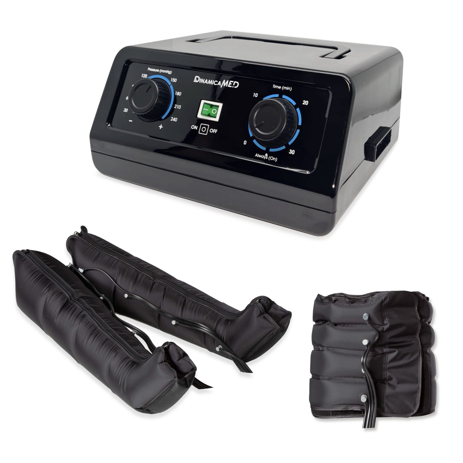 DinamicaMed® Pressoterapia Manuale PREMIUM Compact 4.0 con Gambali XL e Fascia Addome