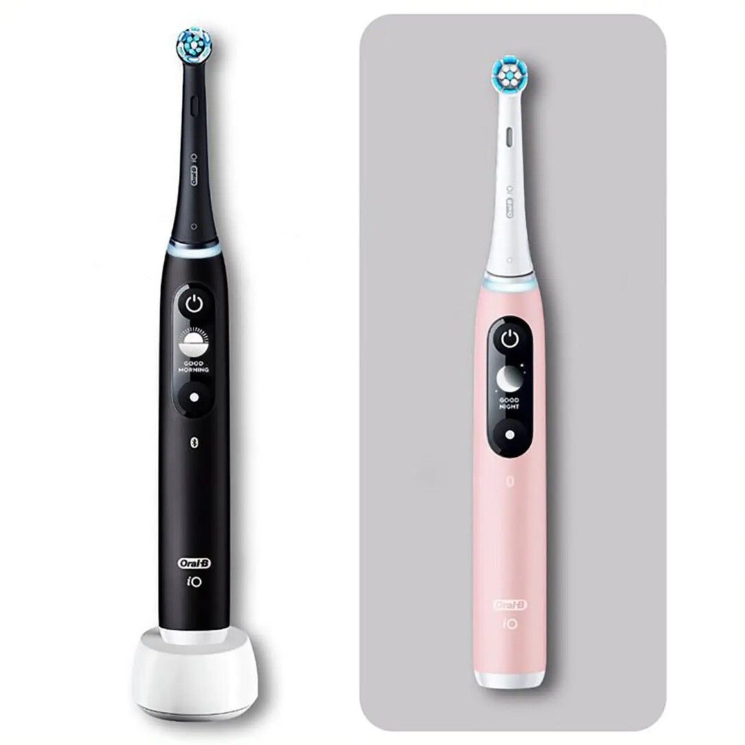 Oral-B iO 6 iO6 Doppelpack Elektrische Zahnbürste/Electric Toothbrush mit revolutionärer Magnet-Te